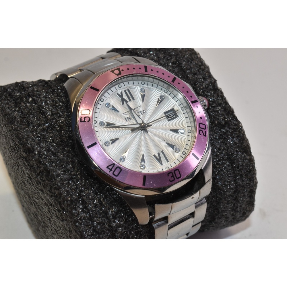 Invicta Pro Diver Ladies Wrist Watch Model Model 21906 Pink Flame Fusion 38mm